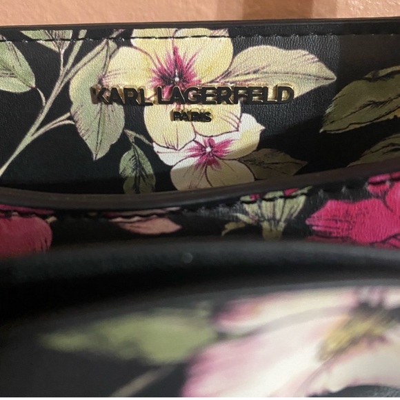 🩷Karl Lagerfeld Black Floral Tote Bag🩷 - Picture 2 of 5